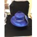 New Whittall And Shon Blue Hat Rhinestones Metallic Beading Derby Adjustable  eb-61619669
